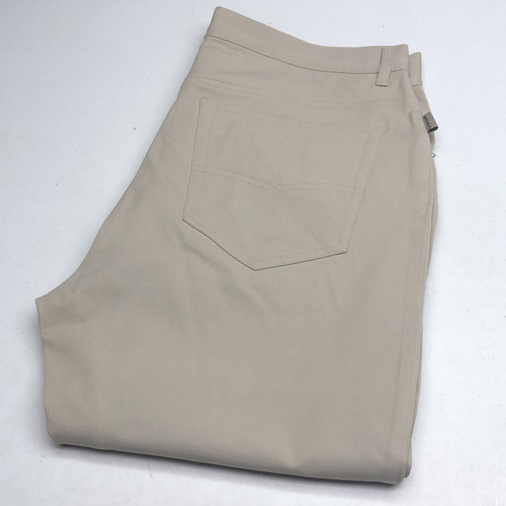 DAVID BITTON TAN FLARE LEG JEANS 12/31x32 ⭐️